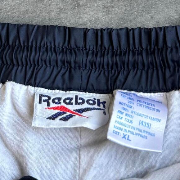 Vintage Y2K Reebok Navy Blue Baggy Grunge Opium Tech Sweatpants - Picture 4 of 4